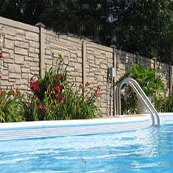 Simulated Stone Vinyl Fence